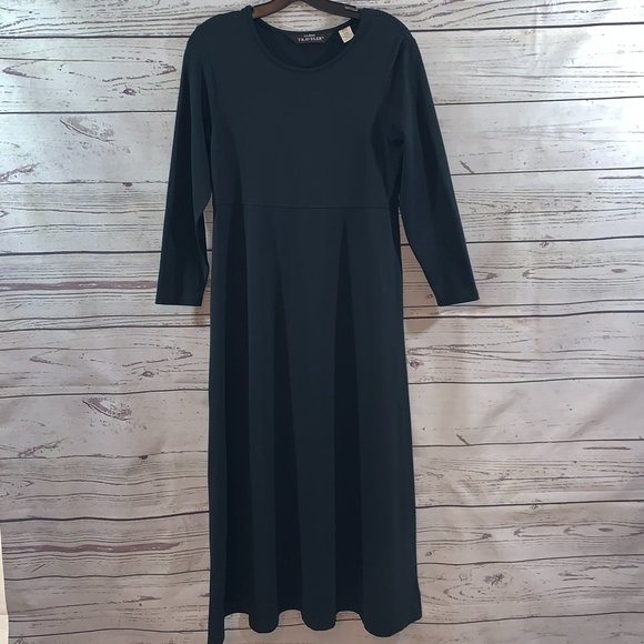NWOT Gorgeous L.L. BEAN Long Black Dress - Picture 1 of 6